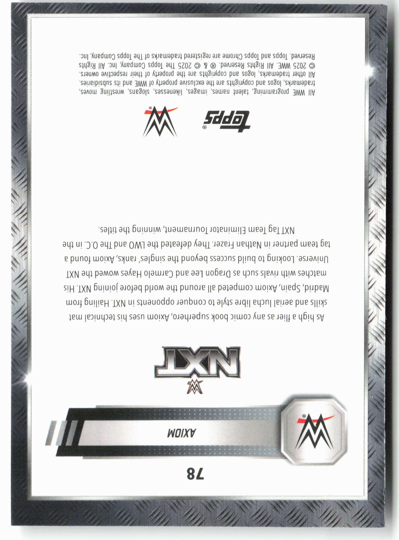 2025 Topps Chrome WWE #78 Axiom