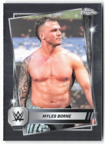 
2025 Topps Chrome WWE #195 Myles Borne