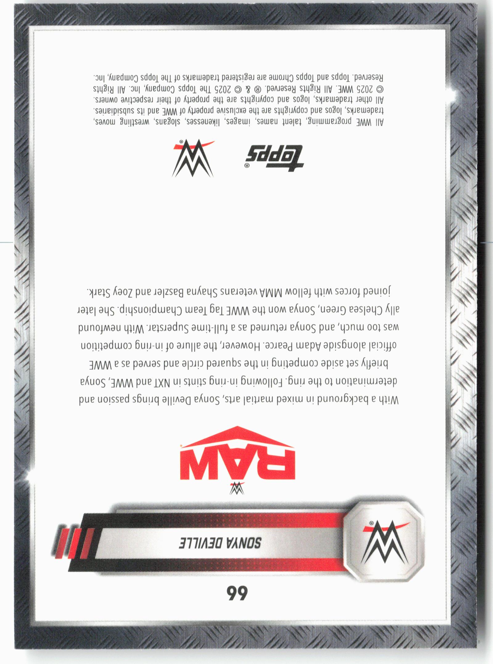 2025 Topps Chrome WWE #66 Sonya Deville