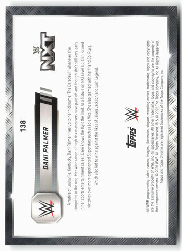 
2025 Topps Chrome WWE #138 Dani Palmer