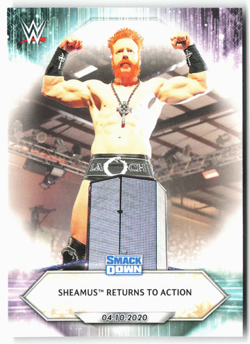 2021 Topps WWE #55 Sheamus Returns to Action