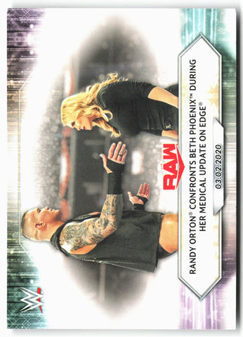 2021 Topps WWE #31 Randy Orton Confronts Beth Phoenix