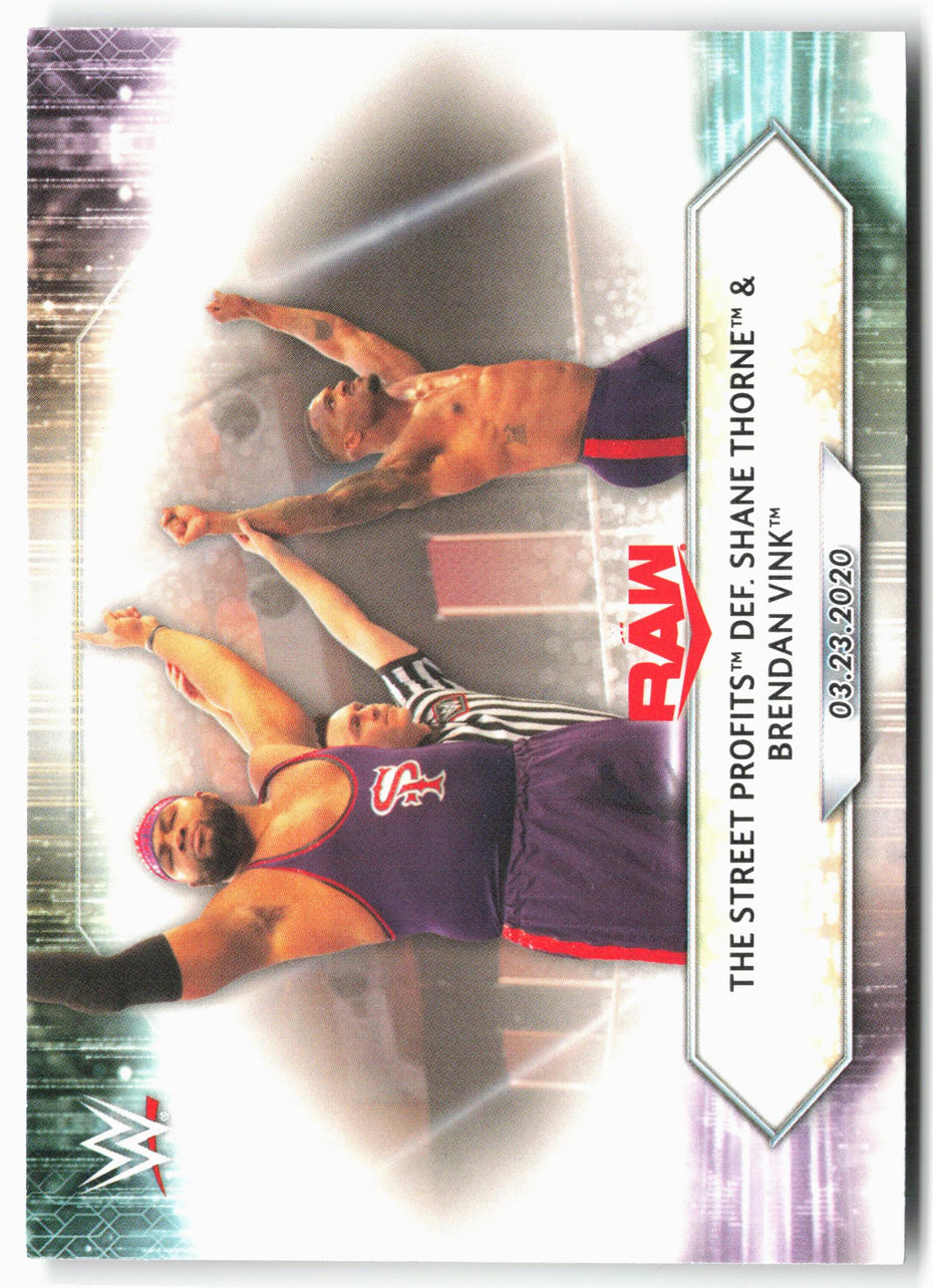 2021 Topps WWE #41 The Street Profits def. Shane Thorne & Brendan Vink