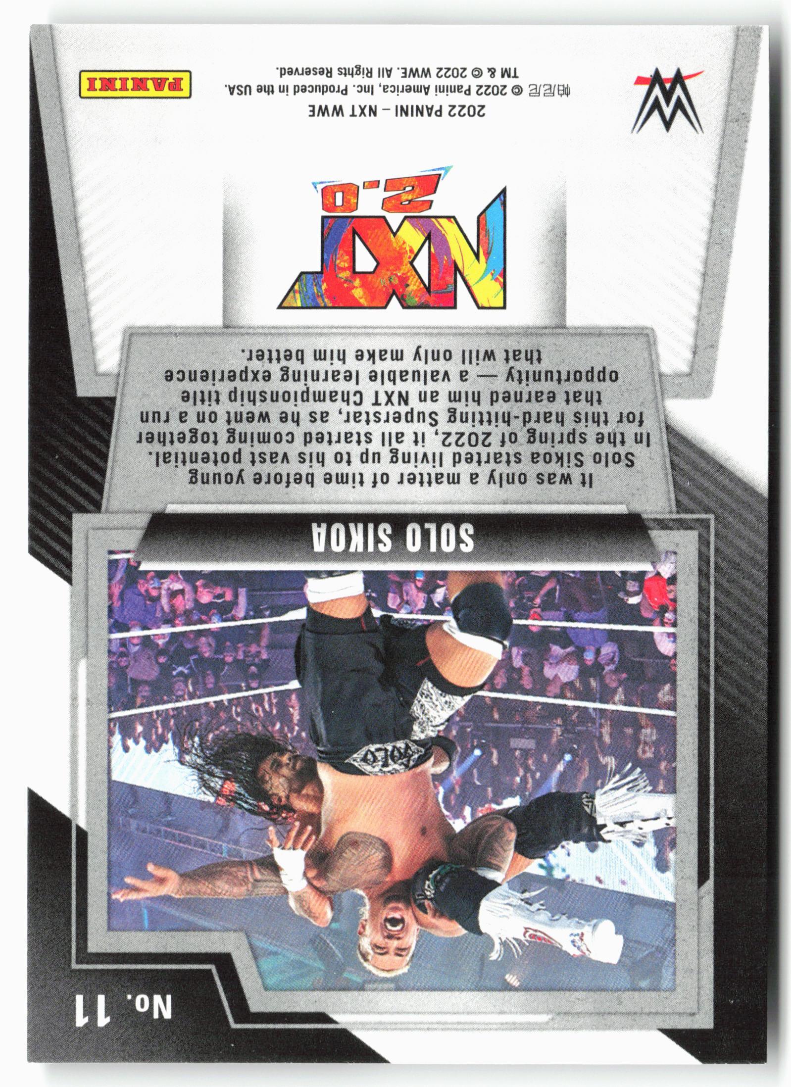 2022 Panini NXT 2.0 WWE #11 Solo Sikoa