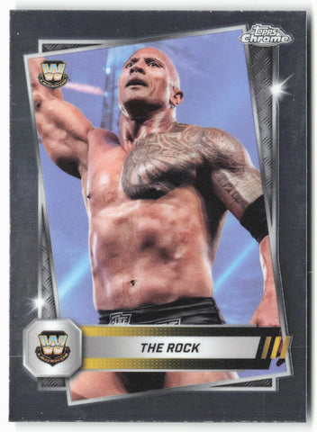 2025 Topps Chrome WWE #10 The Rock