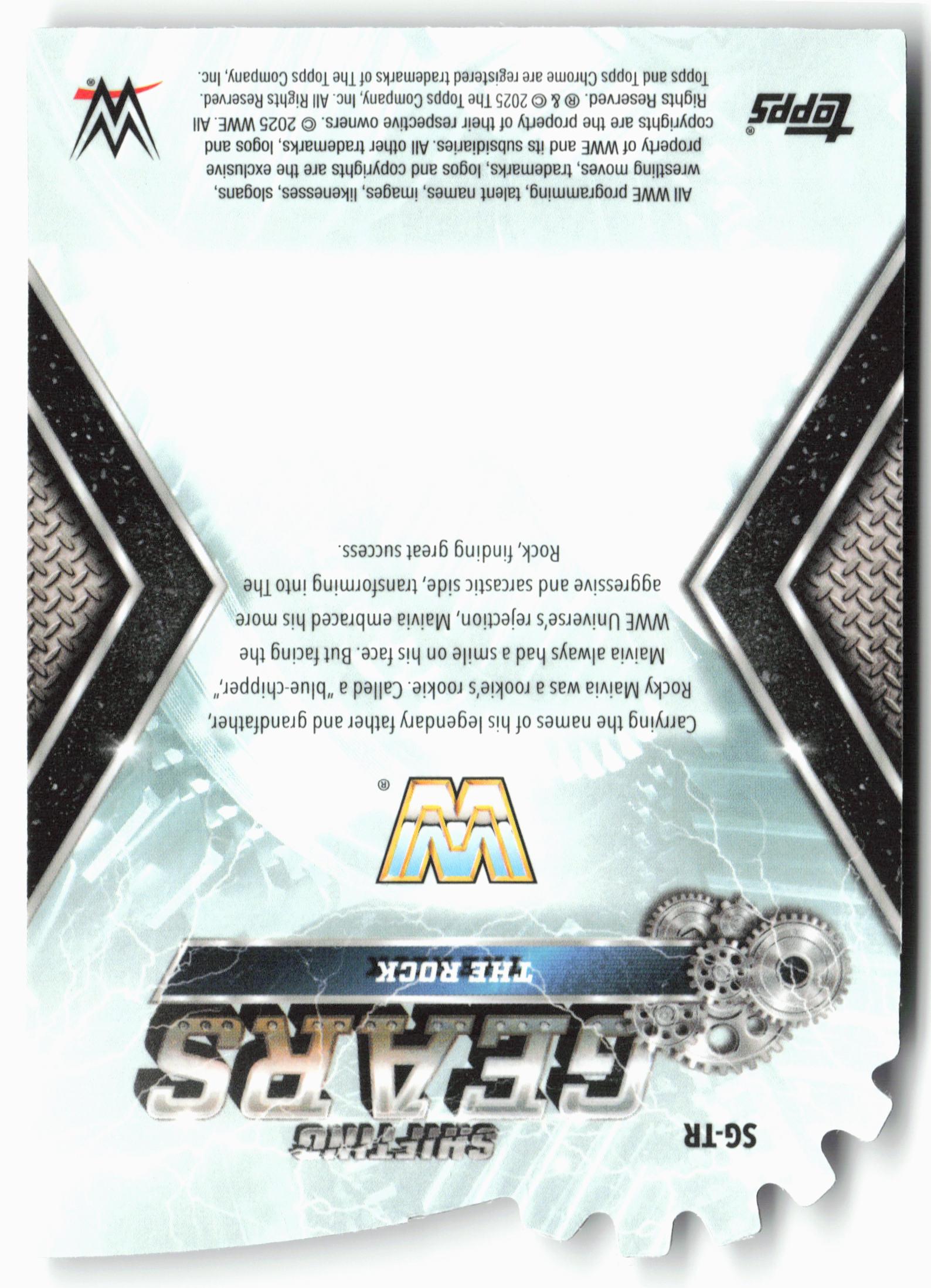 2025 Topps Chrome WWE #SG-TR The Rock Shifting Gears