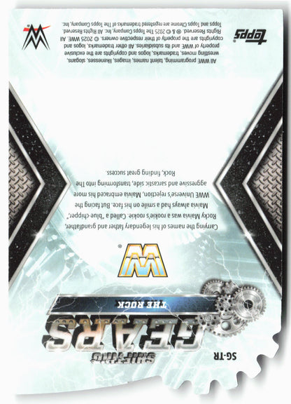 2025 Topps Chrome WWE #SG-TR The Rock Shifting Gears