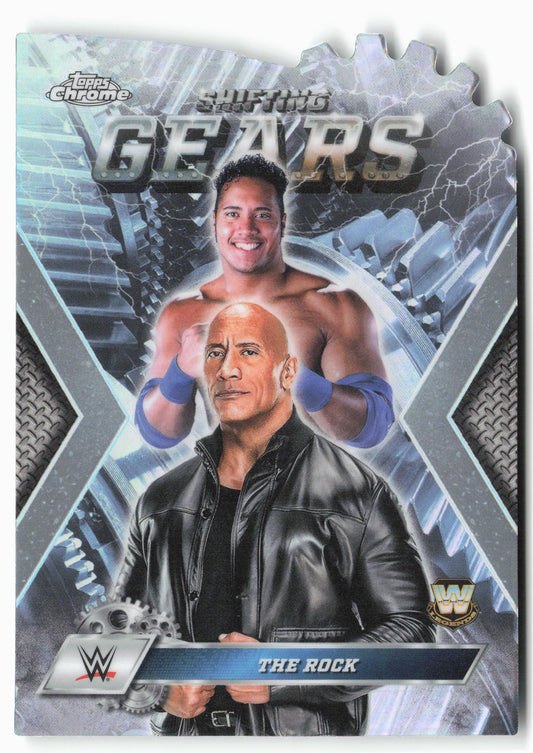 2025 Topps Chrome WWE #SG-TR The Rock Shifting Gears