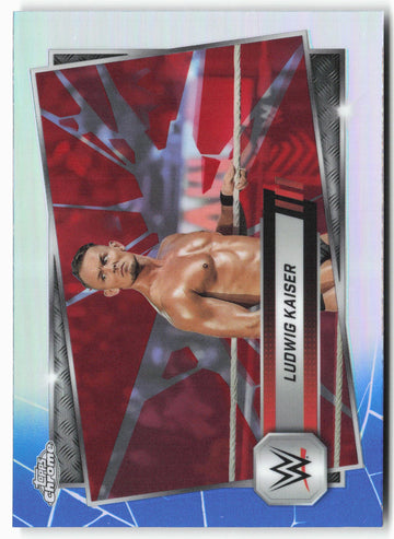 
2025 Topps Chrome WWE #129 Ludwig Kaiser Red and Blue Refractor