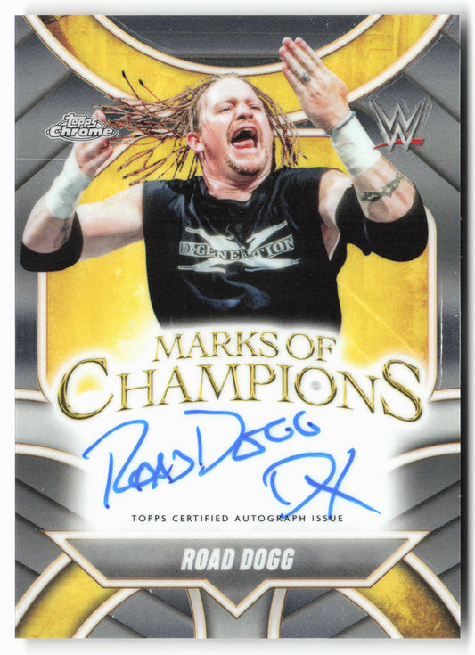 2025 Topps Chrome WWE #MOC-RDG Road Dogg Marks of Champions Autographs