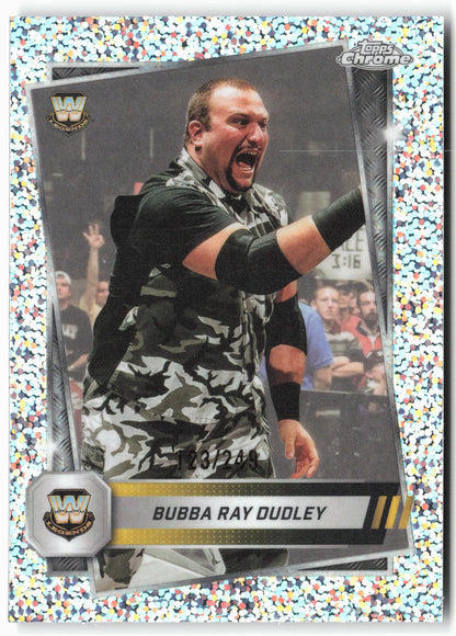 2025 Topps Chrome WWE #9 Bubba Ray Dudley Speckle Refractor