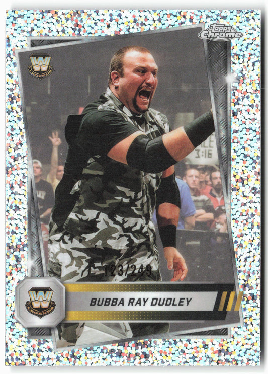 2025 Topps Chrome WWE #9 Bubba Ray Dudley Speckle Refractor