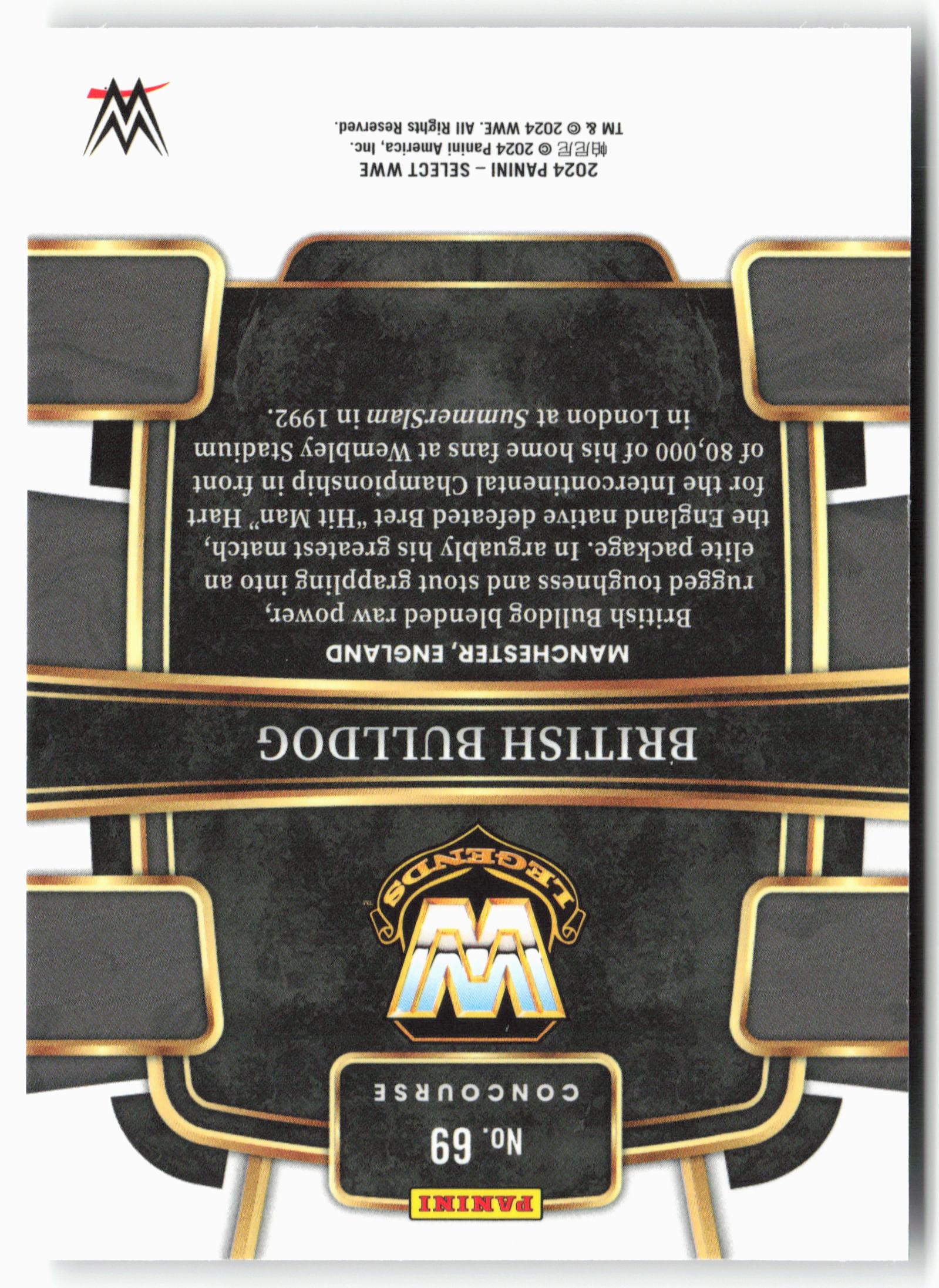 2024 Panini Select WWE #69 British Bulldog