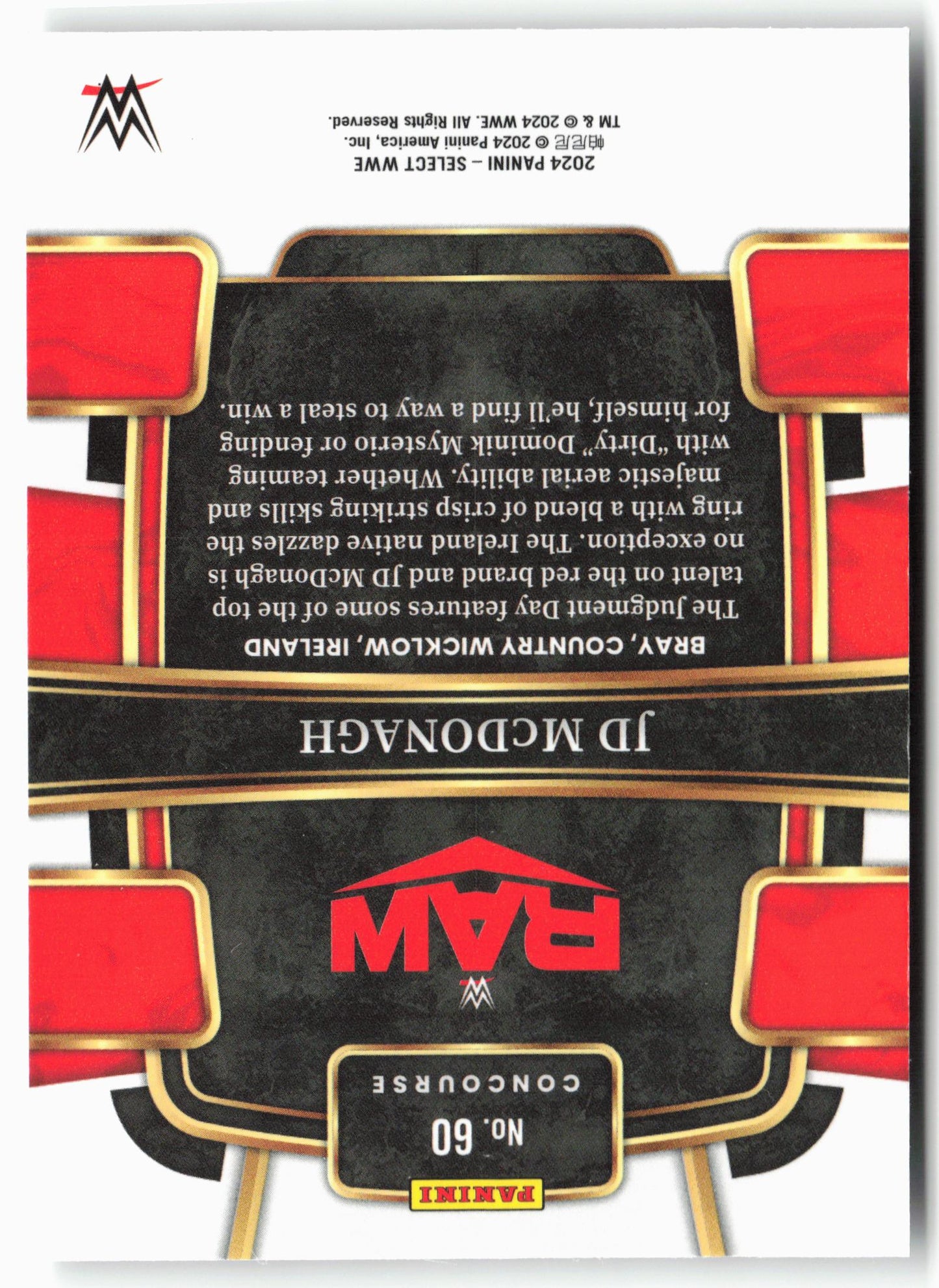 2024 Panini Select WWE #60 JD McDonagh