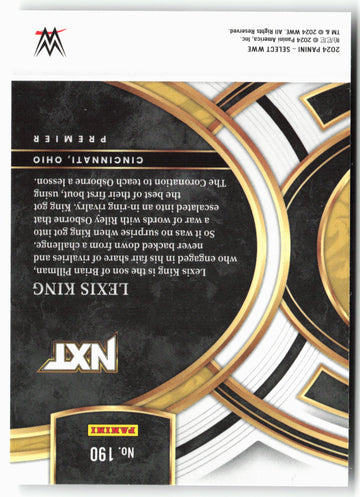 
2024 Panini Select WWE #190 Lexis King