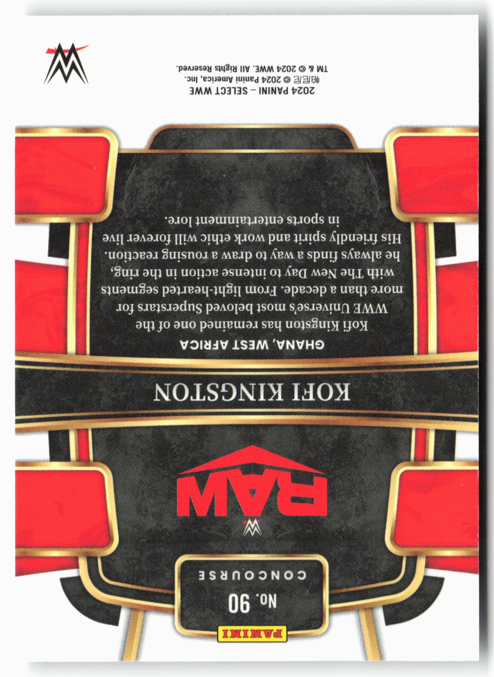 2024 Panini Select WWE #90 Kofi Kingston