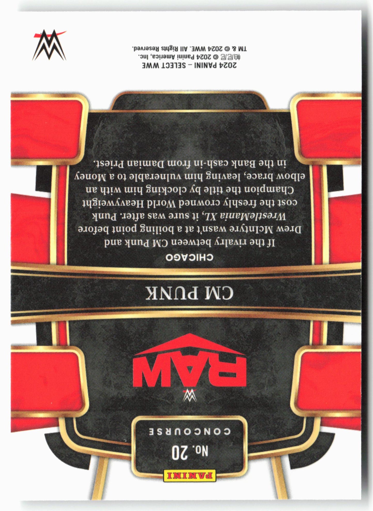 2024 Panini Select WWE #20 CM Punk
