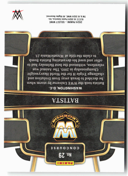 2024 Panini Select WWE #29 Batista