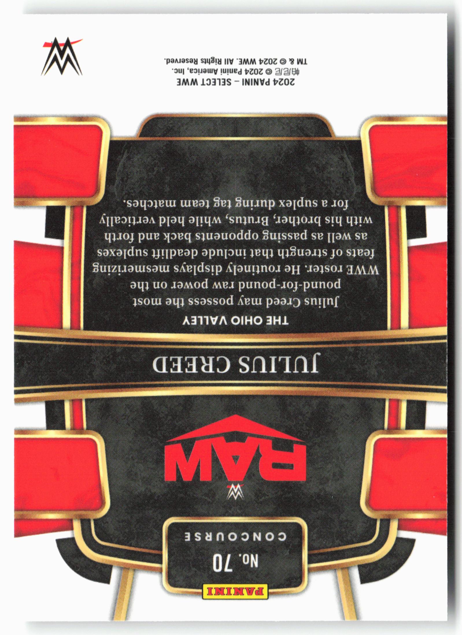 2024 Panini Select WWE #70 Julius Creed