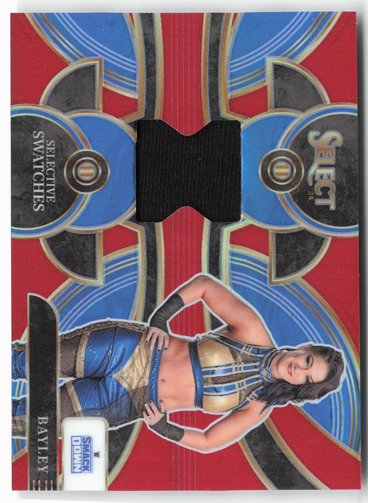 2024 Panini Select WWE #SW-BYL Bayley Selective Swatches Red Prizms