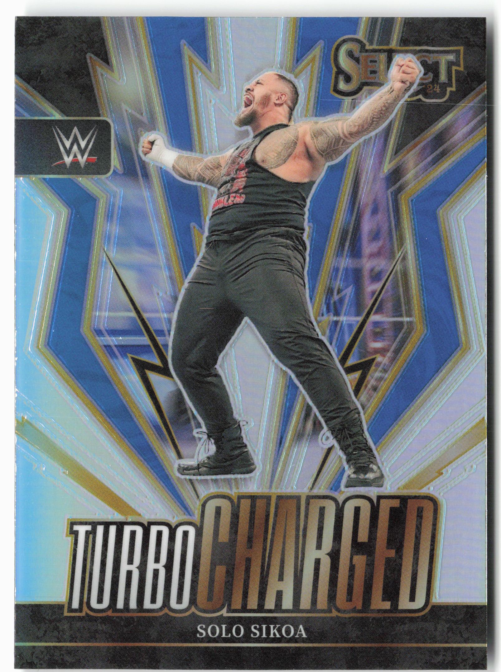 2024 Panini Select WWE #4 Solo Sikoa Turbo Charged