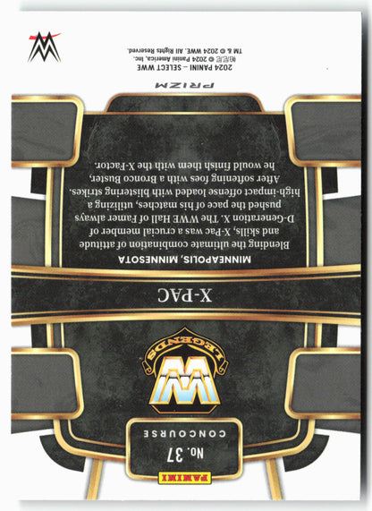 2024 Panini Select WWE #37 X-Pac Tri-Color Prizms