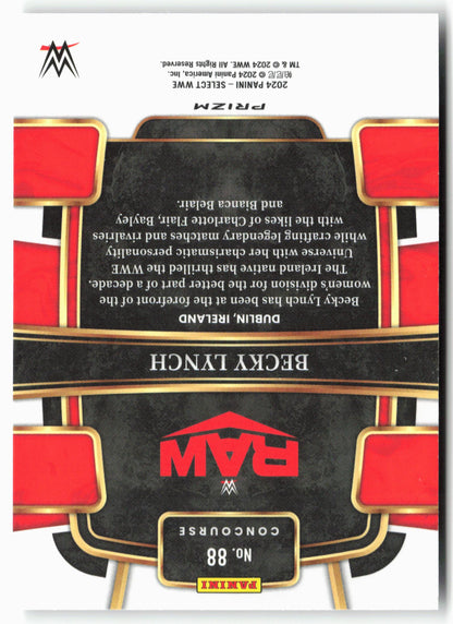2024 Panini Select WWE #88 Becky Lynch Silver Prizms