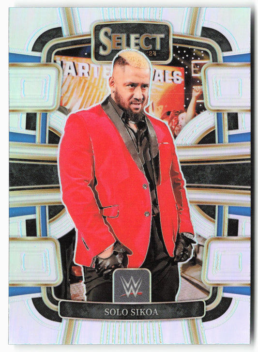 2024 Panini Select WWE #26 Solo Sikoa Silver Prizms