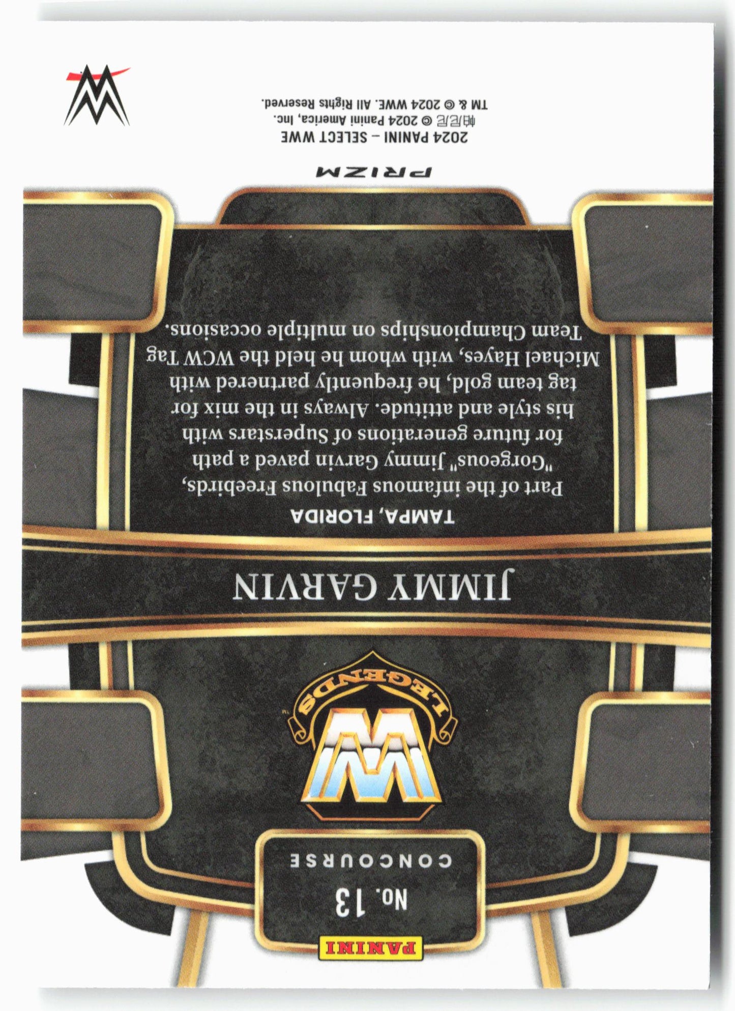 2024 Panini Select WWE #13 Jimmy Garvin Silver Prizms