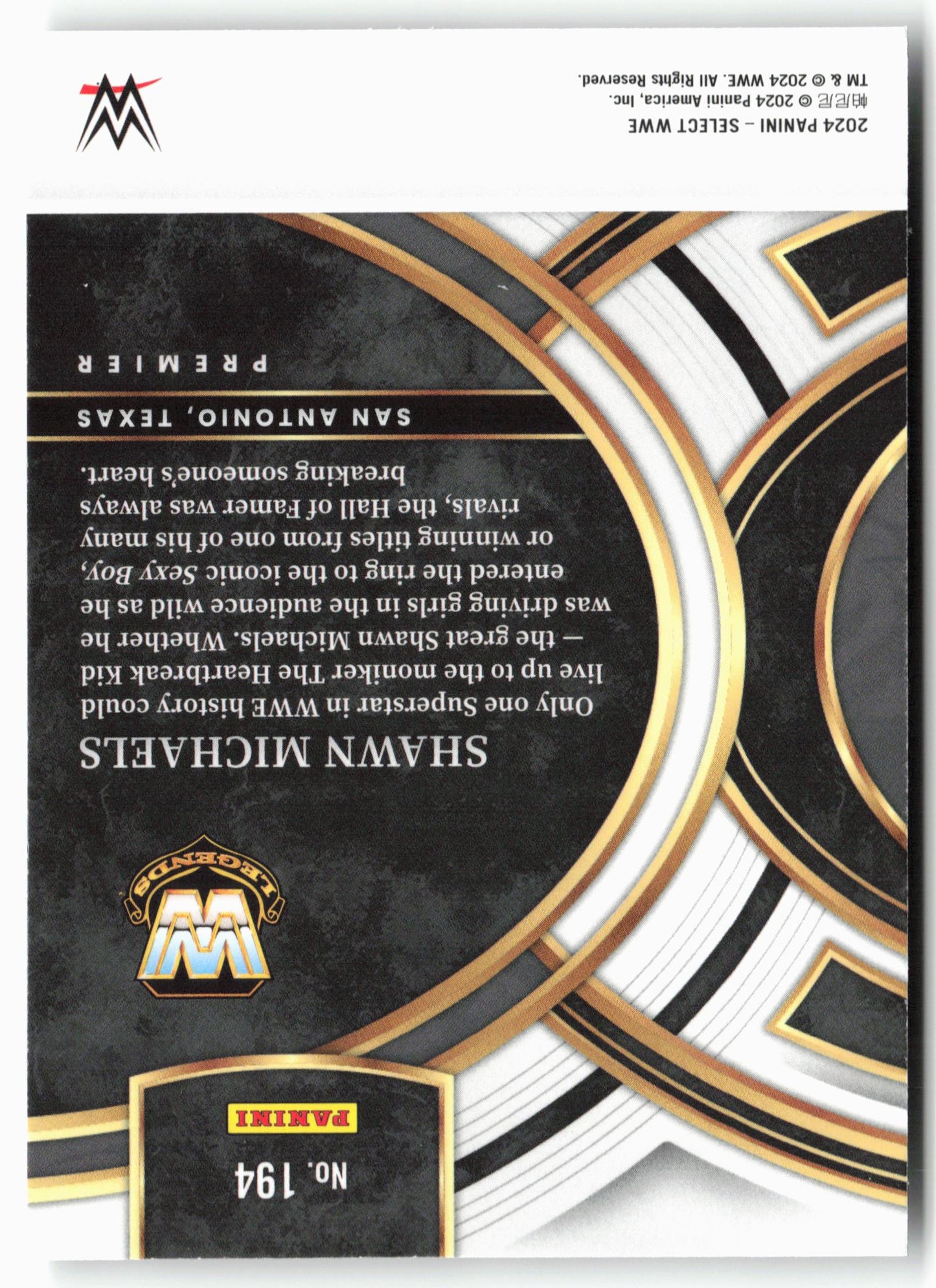 2024 Panini Select WWE #194 Shawn Michaels