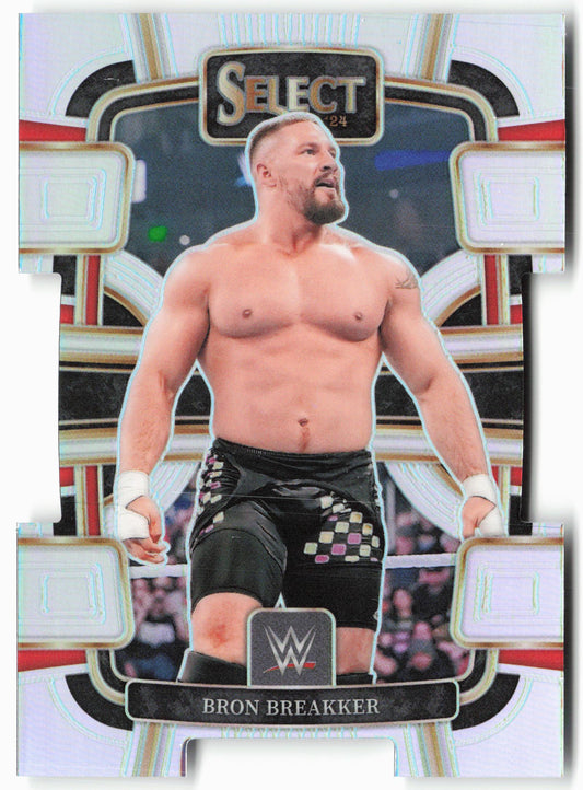2024 Panini Select WWE #98 Bron Breakker Silver Prizms Die-Cut