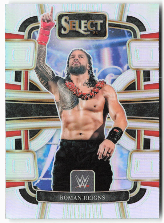 2024 Panini Select WWE #86 Roman Reigns Silver Prizms