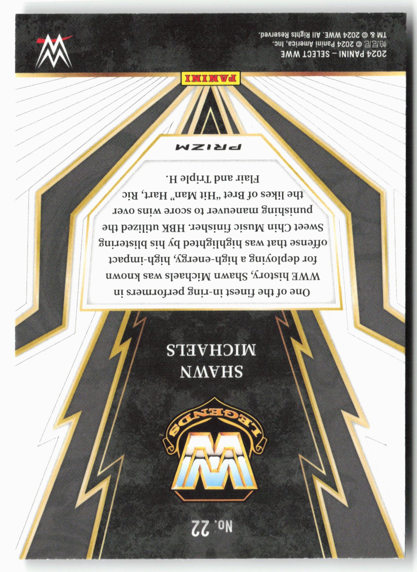 2024 Panini Select WWE #22 Shawn Michaels Turbo Charged