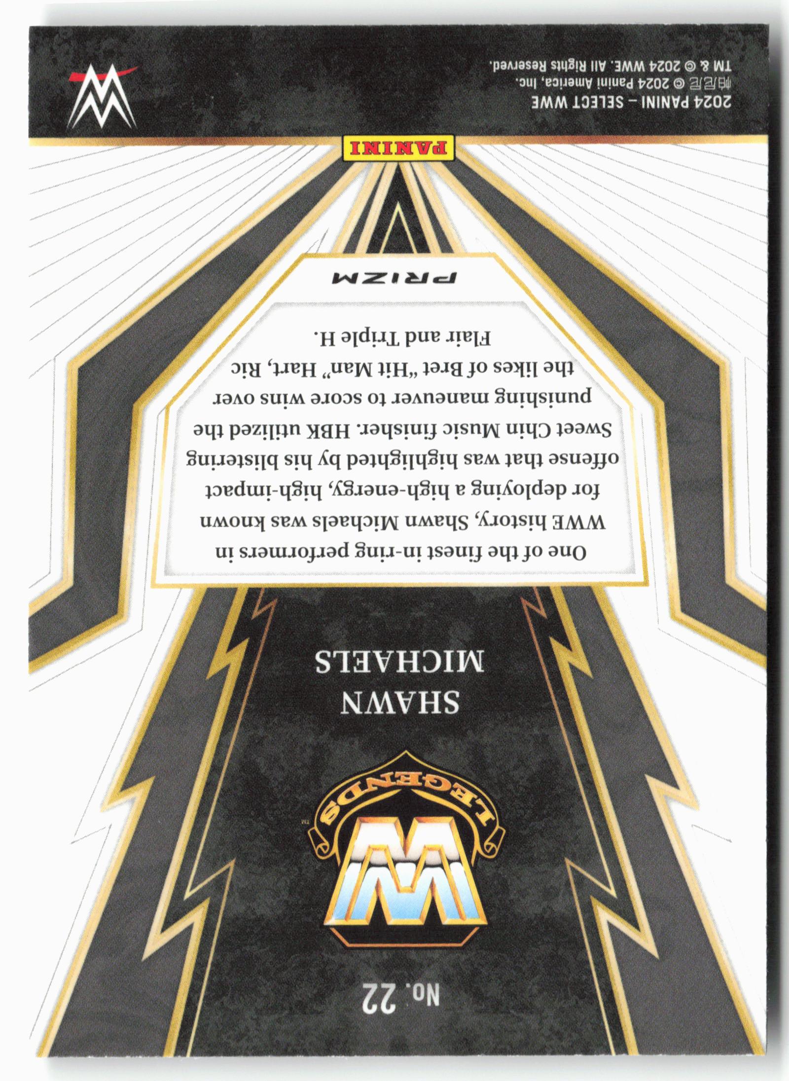 2024 Panini Select WWE #22 Shawn Michaels Turbo Charged