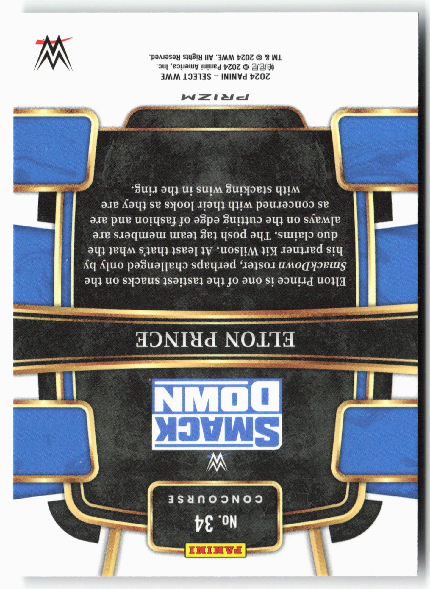 2024 Panini Select WWE #34 Elton Prince Tri-Color Prizms