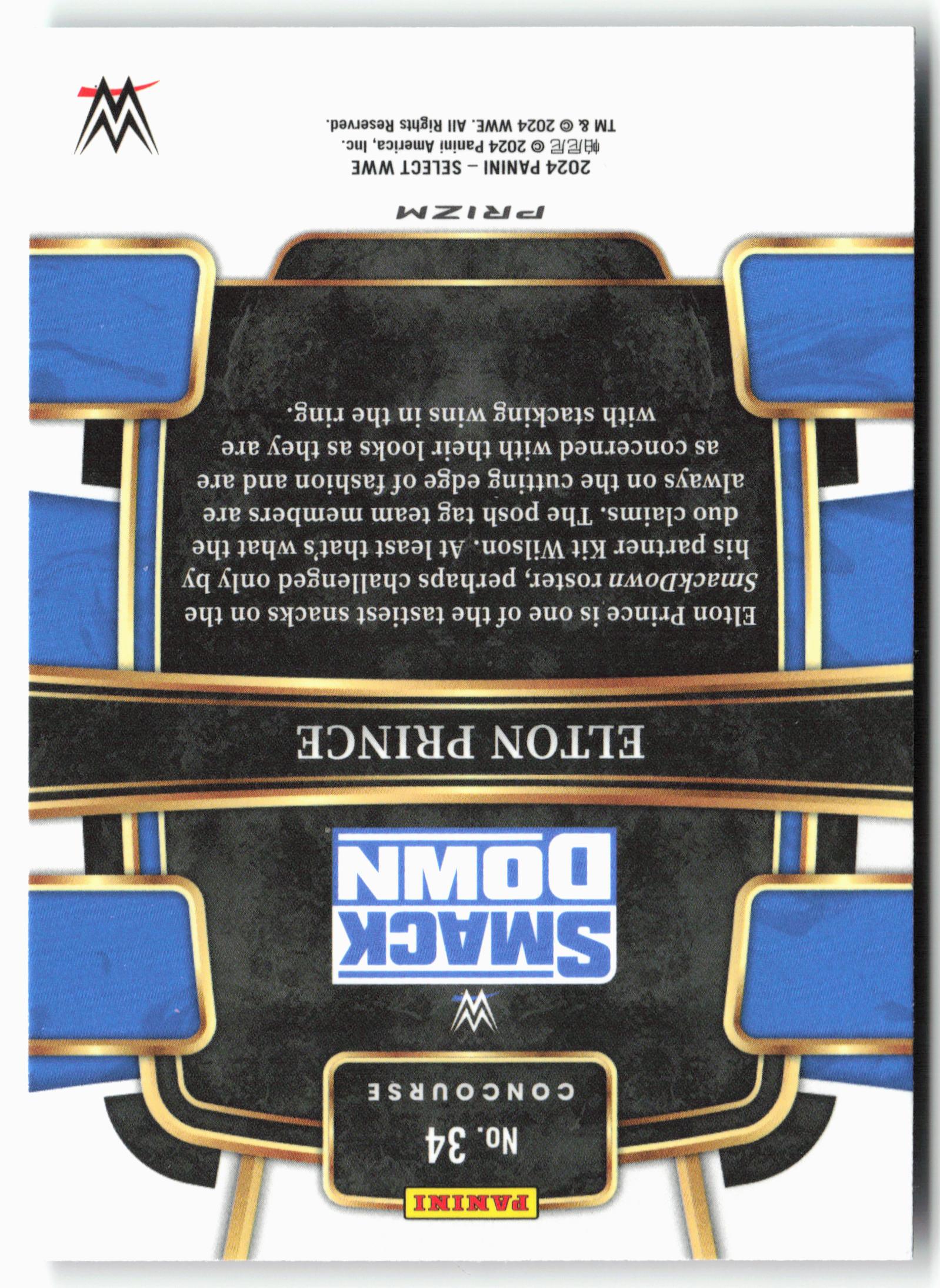 2024 Panini Select WWE #34 Elton Prince Tri-Color Prizms