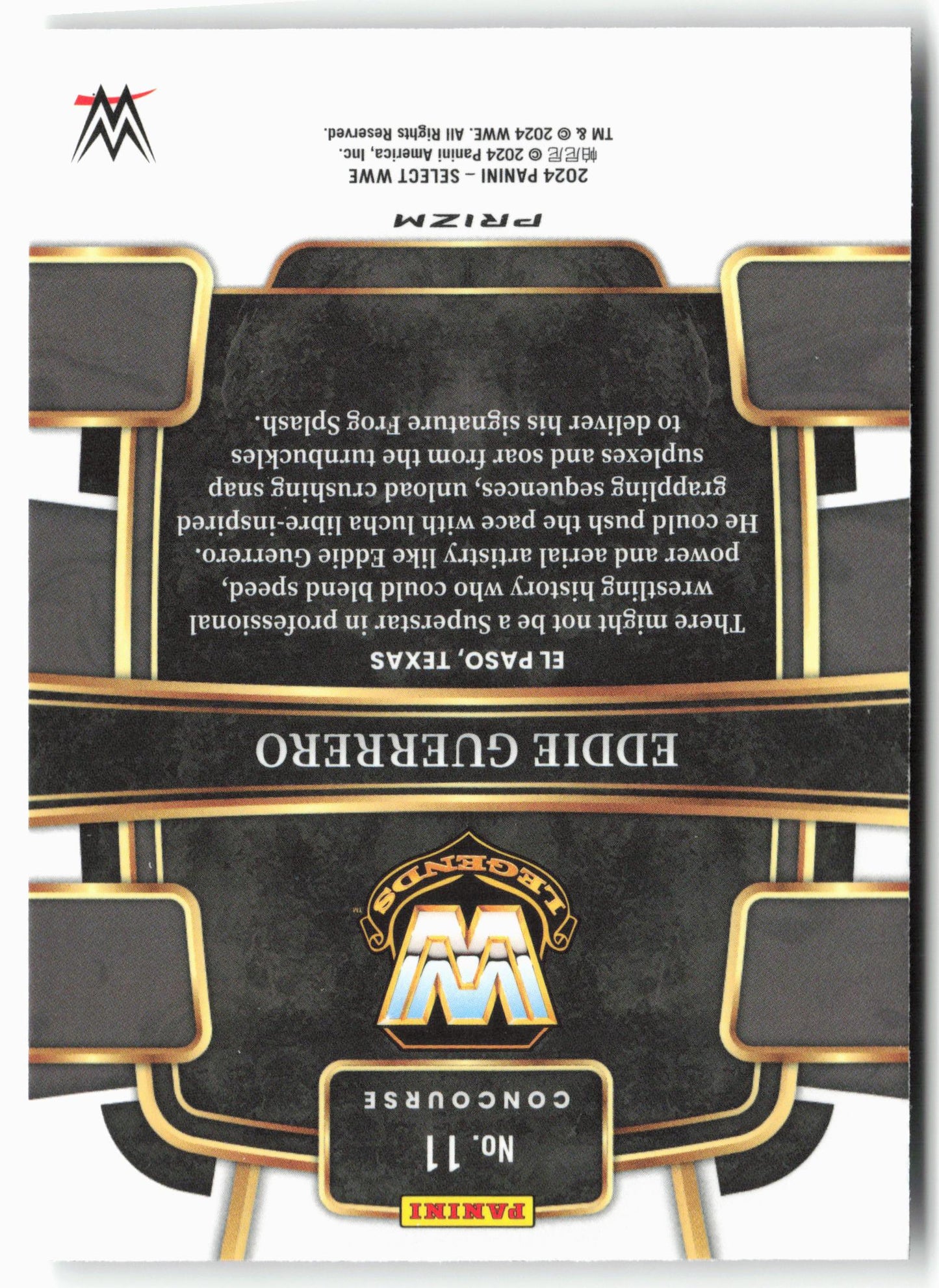 2024 Panini Select WWE #11 Eddie Guerrero Silver Prizms