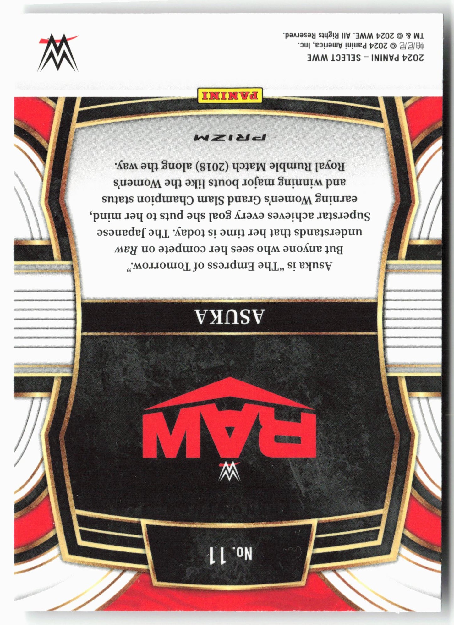 2024 Panini Select WWE #11 Asuka Phenomenon