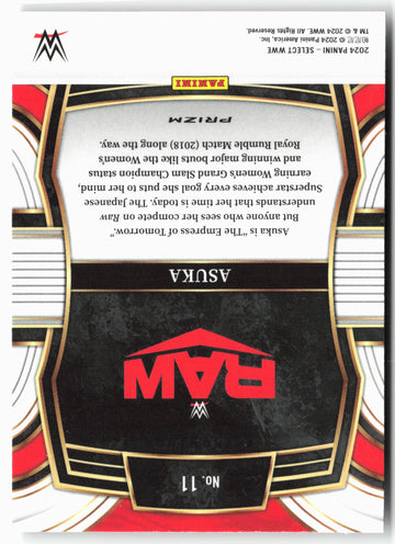 
2024 Panini Select WWE #11 Asuka Phenomenon