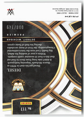 
2024 Panini Select WWE #117 DIESEL Maroon Prizms