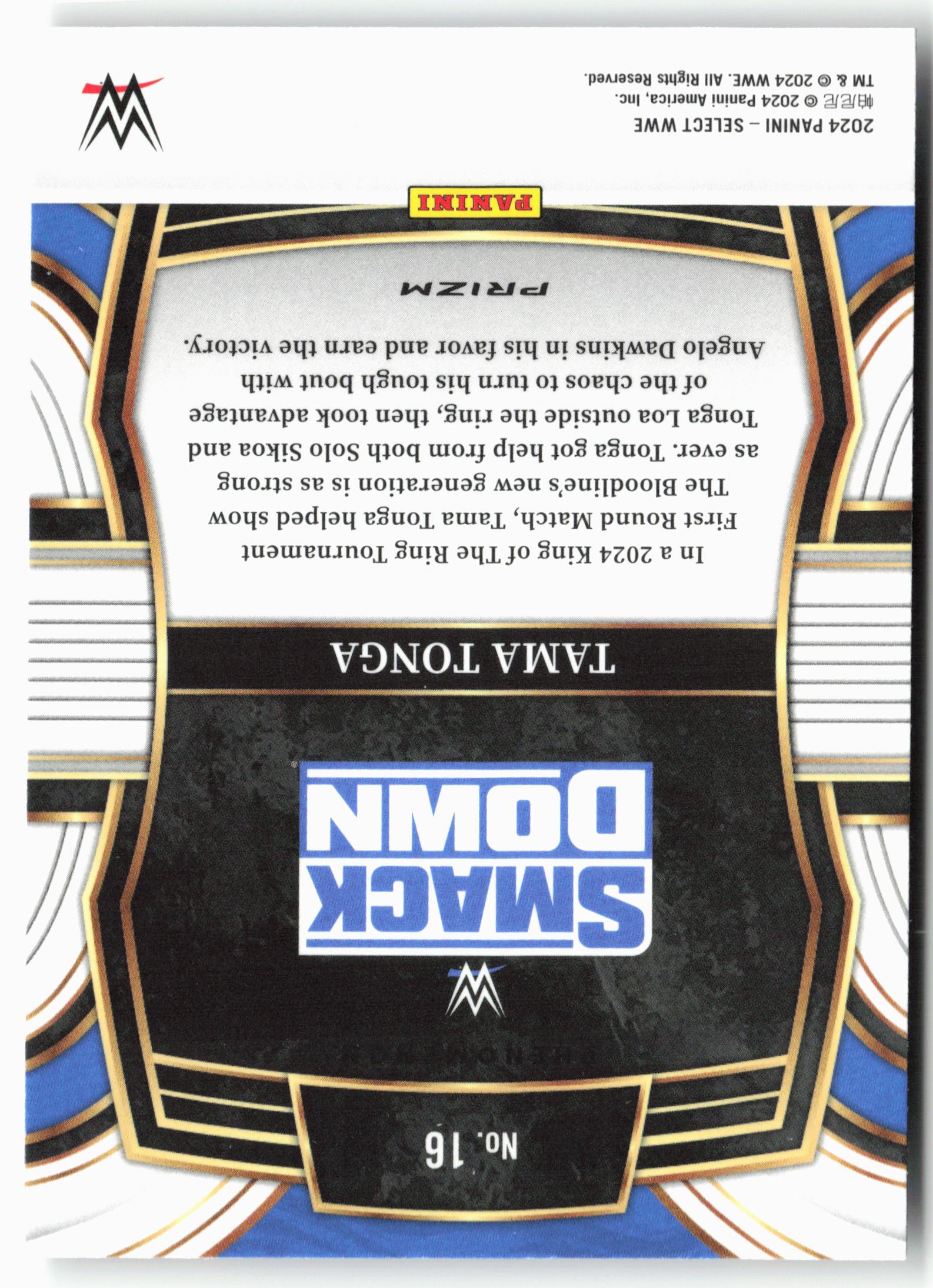 2024 Panini Select WWE #16 Tama Tonga Phenomenon