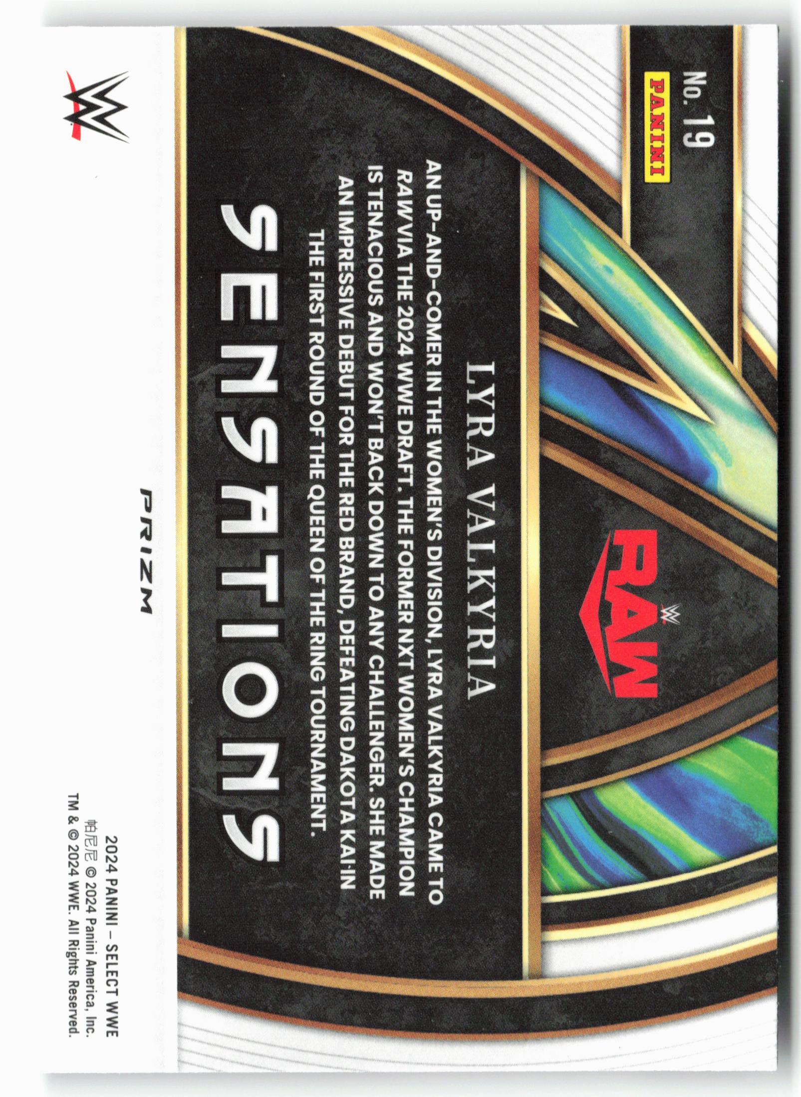 2024 Panini Select WWE #19 Lyra Valkyria Sensations