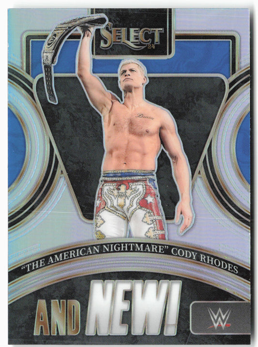 2024 Panini Select WWE #15 “The American Nightmare” Cody Rhodes And NEW!
