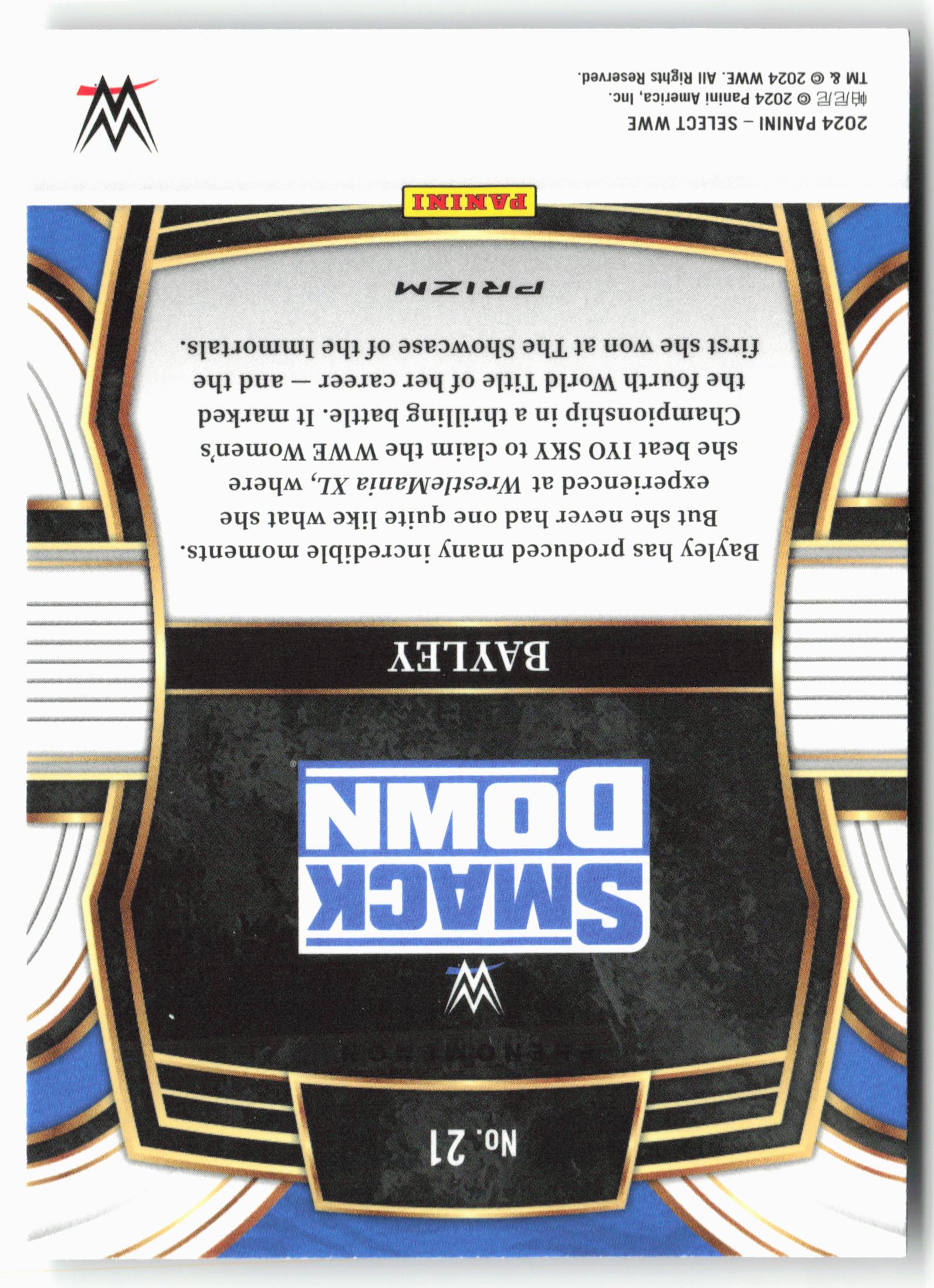 2024 Panini Select WWE #21 Bayley Phenomenon
