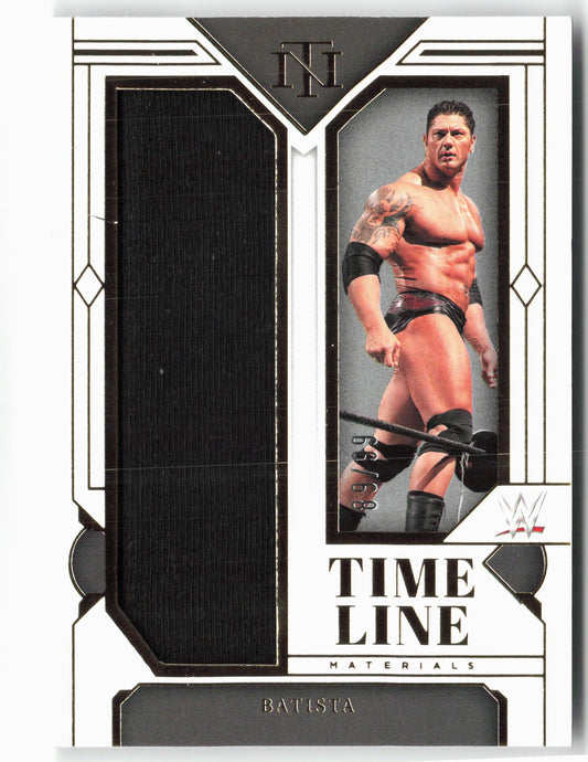 2024 Panini National Treasures WWE #TM-BTS Batista Timeline Materials