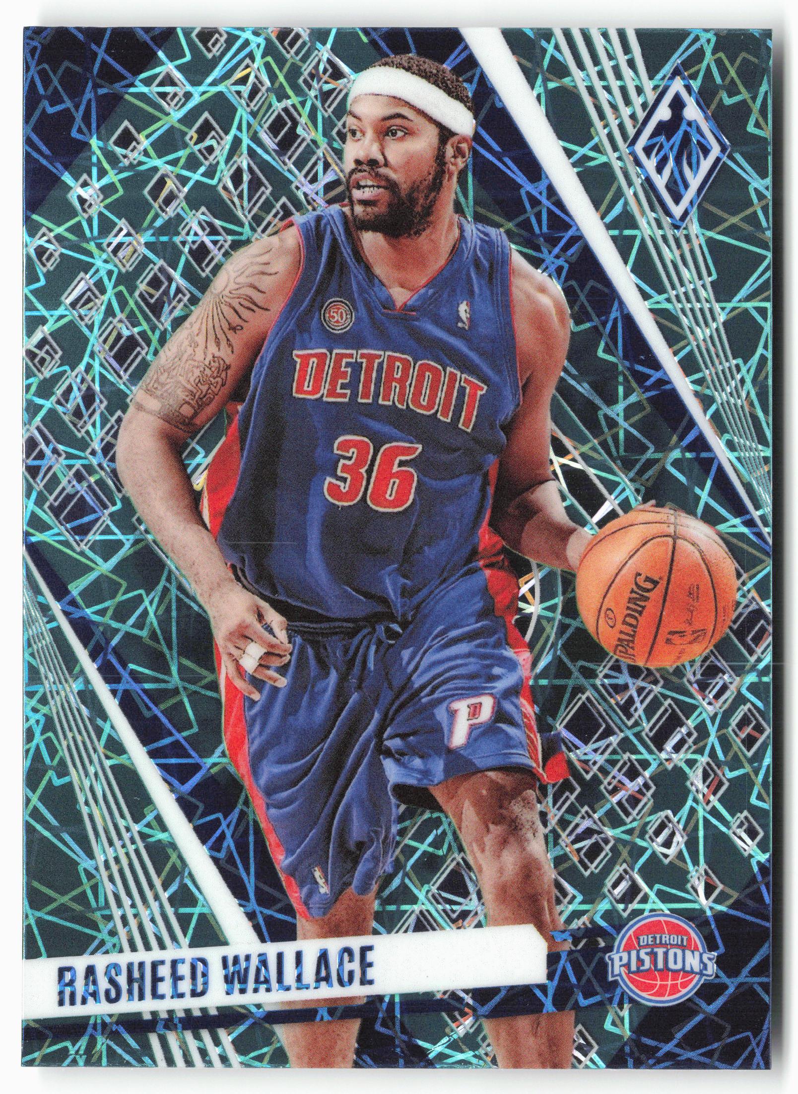 2023-24 Panini Phoenix #33 Rasheed Wallace Phoenix Teal Lazer