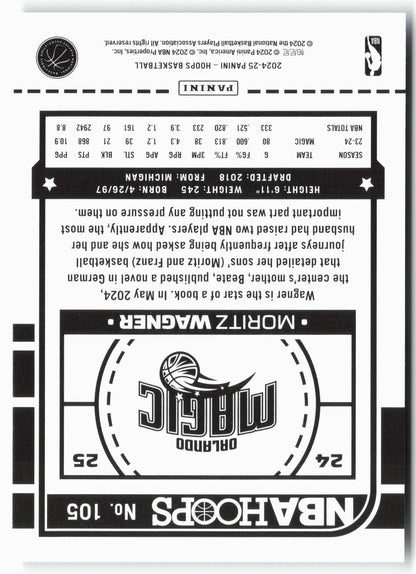 2024-25 Hoops #105 Moritz Wagner