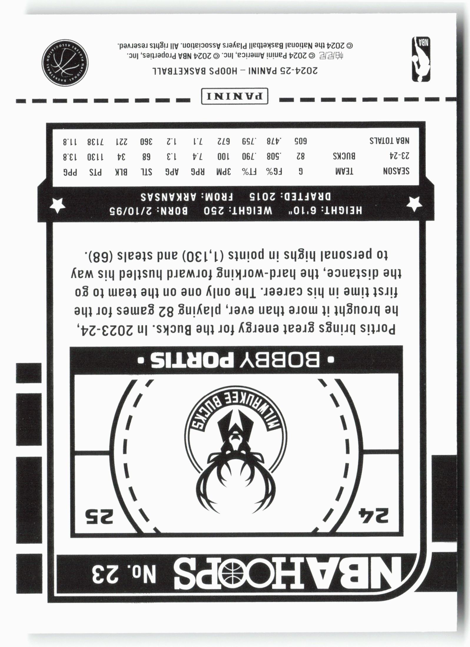 2024-25 Hoops #23 Bobby Portis