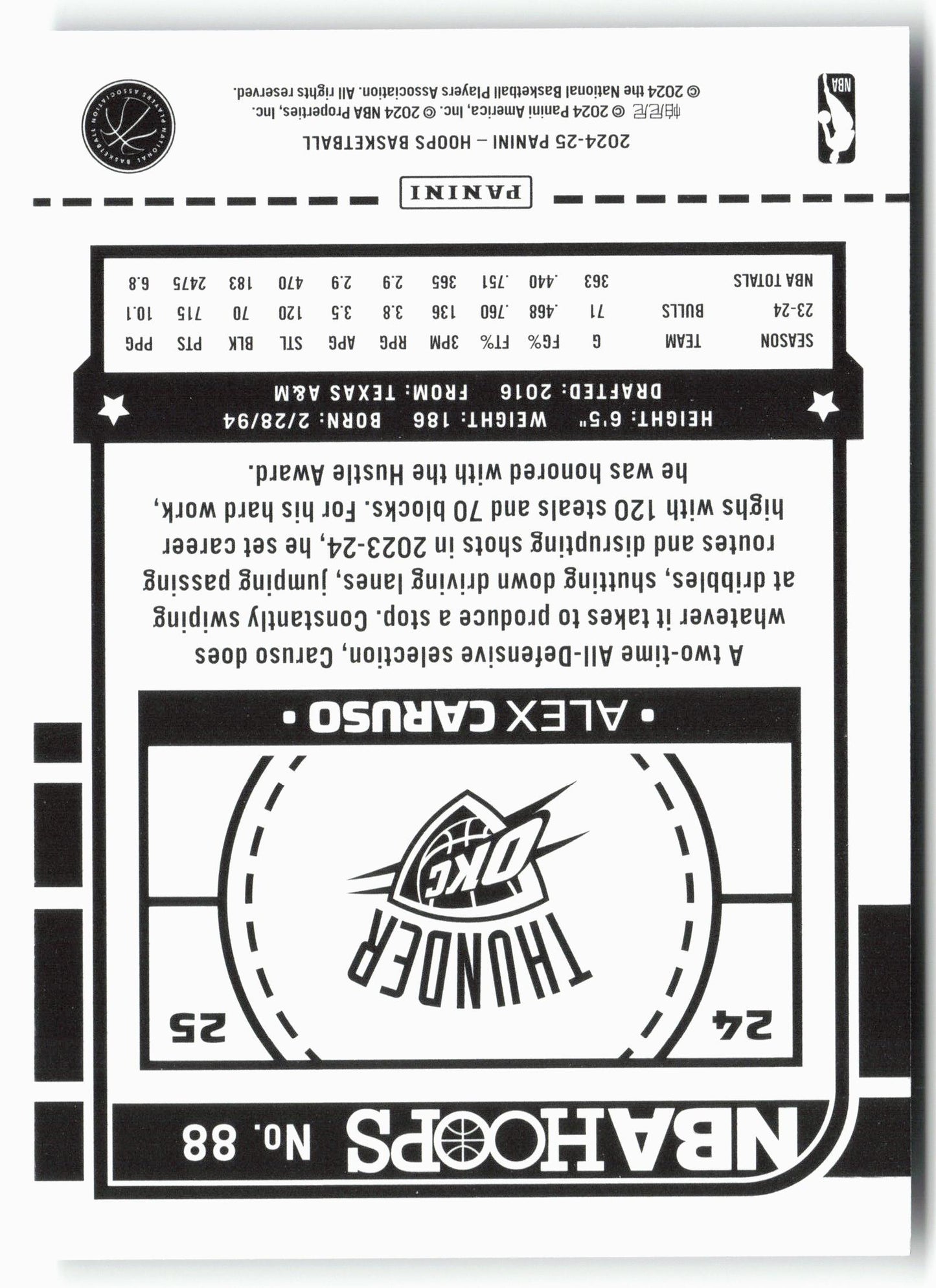 2024-25 Hoops #88 Alex Caruso