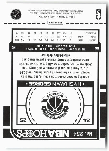 2024-25 Hoops #254 Kyshawn George